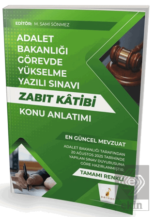 GYS Adalet Bakanlığı Görevde Yükselme Yazılı Sınavı Zabıt Katibi Konu 