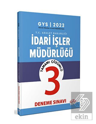 GYS Adalet Bakanlığı İdari İşler Müdürlüğü Çözümlü