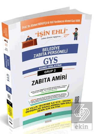 GYS Belediye Zabıta Personeli Belediye Zabıta Amiri Konu Anlatımı