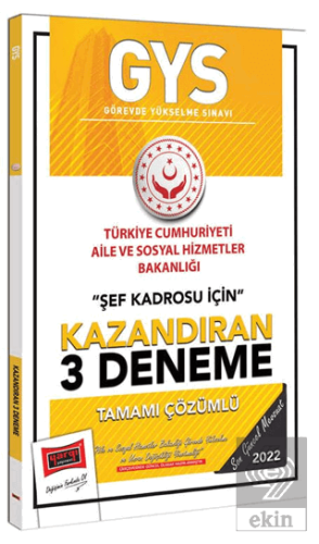 GYS T.C. Aile ve Sosyal Hizmetler Bakanlığı Şef Ka