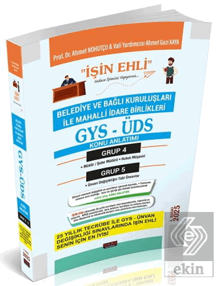 GYS-ÜDS Belediye ve Bağlı Kuruluşları Mahalli İdare Birlikleri Persone