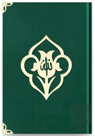 Hafız Boy Kadife Kuran-ı Kerim (Zümrüt Yeşil, Güll