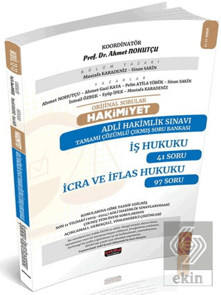 HAKİMİYET Adli Hakimlik İş Hukuku-İcra ve İflas Hukuku Çıkmış Soru Ban