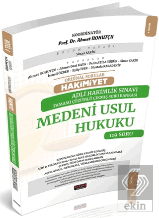HAKİMİYET Adli Hakimlik Medeni Usul Hukuku Çıkmış Soru Bankası