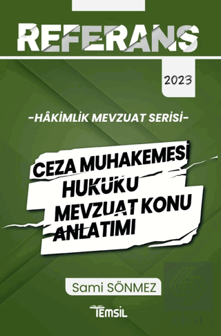 Hakimlik Ceza Muhakemesi Hukuku Mevzuat Konu Anlat