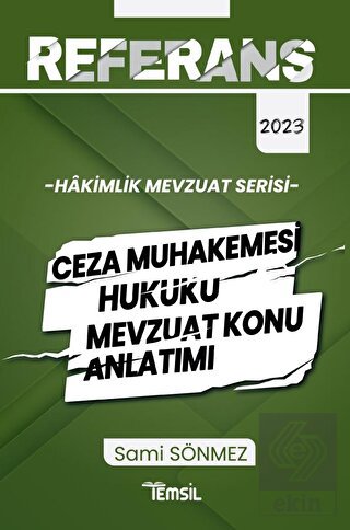 Hakimlik Ceza Muhakemesi Hukuku Mevzuat Konu Anlat