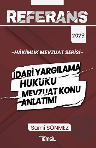 Hakimlik İdari Yargılama Hukuku Mevzuat Konu Anlat