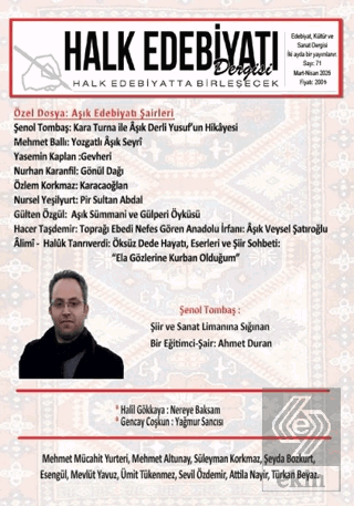 Halk Edebiyatı Dergisi: 71 Mart - Nisan 2026