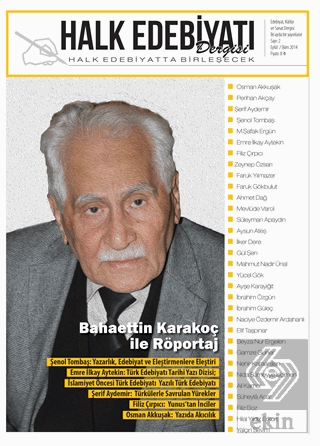 Halk Edebiyatı Dergisi Sayı: 2 Eylül-Ekim 2014
