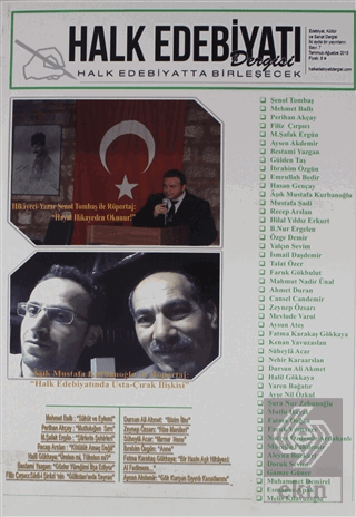 Halk Edebiyatı Dergisi Sayı: 7 Temmuz-Ağustos 2015