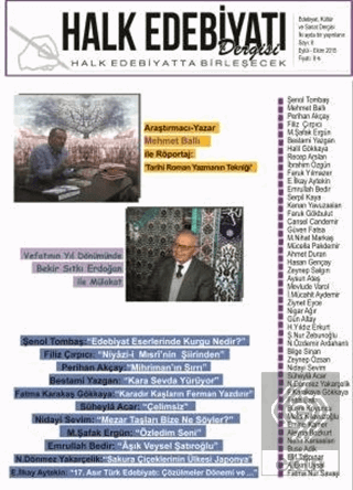 Halk Edebiyatı Dergisi Sayı: 8 Eylül-Ekim 2015