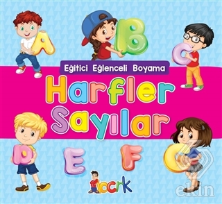 Harfler Sayılar - Eğitici Eğlenceli Boyama