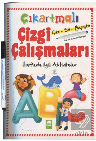 Harflerle İlgili Aktiviteler - Çıkartmalı Çizgi Ça