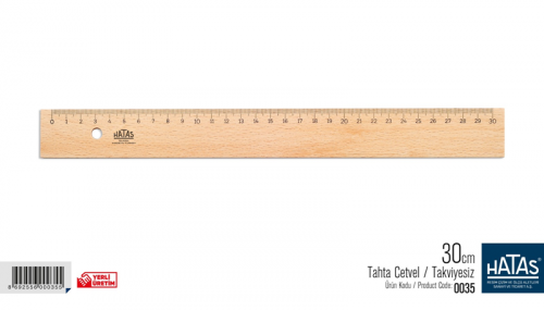 HATAS 0035  TAHTA CETCEL 30CM TAKVİYESİZ