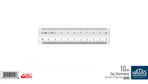 HATAS CEP DESİMETRESİ 10cm.