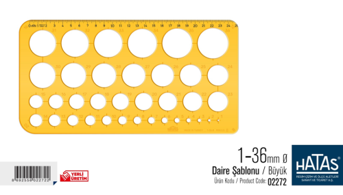 HATAS DAİRE ŞABLONU 2272 1-36 MM