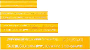 HATAS TEKNİK RESİM YAZI SETİ 3-5-7-10 mm.(Takım )