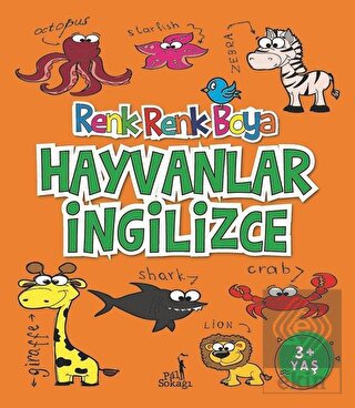 Hayvanlar İngilizce - Renk Renk Boya