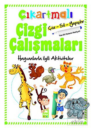 Hayvanlarla İlgili Aktiviteler - Çıkartmalı Çizgi