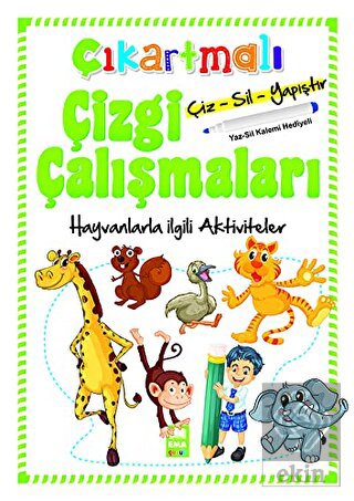 Hayvanlarla İlgili Aktiviteler - Çıkartmalı Çizgi