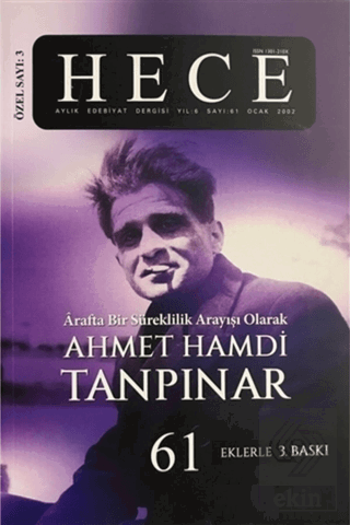 Hece Aylık Edebiyat Dergisi Ahmet Hamdi Tanpınar Ö