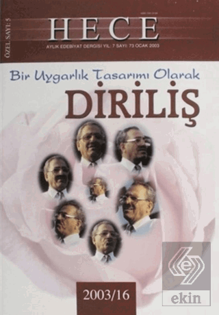 Hece Aylık Edebiyat Dergisi Diriliş Özel Sayısı 73 (2003-16)