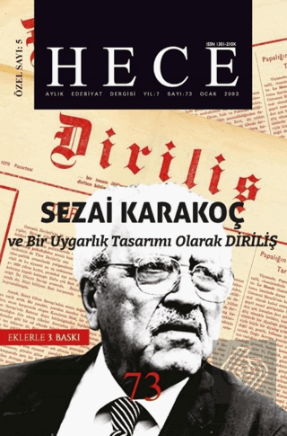 Hece Aylık Edebiyat Dergisi Diriliş Sezai Karakoç
