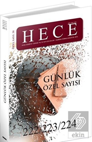Hece Aylık Edebiyat Dergisi Günlük Özel Sayısı: 30