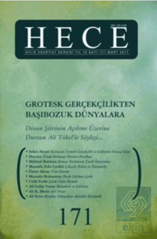 Hece Aylık Edebiyat Dergisi Sayı: 171