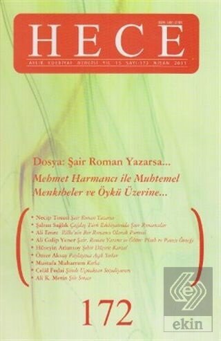 Hece Aylık Edebiyat Dergisi Sayı: 172