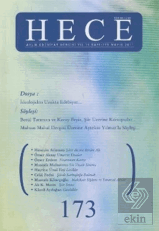 Hece Aylık Edebiyat Dergisi Sayı: 173