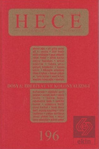 Hece Aylık Edebiyat Dergisi Sayı: 196