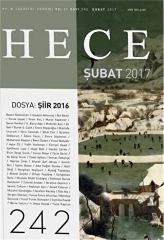 Hece Aylık Edebiyat Dergisi Sayı : 242 - Şubat 20