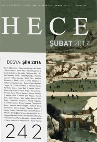 Hece Aylık Edebiyat Dergisi Sayı : 242 - Şubat 20