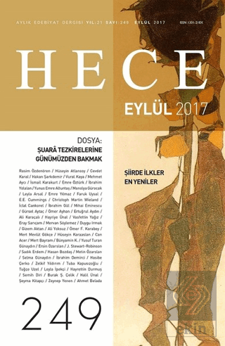 Hece Aylık Edebiyat Dergisi Sayı: 249 - Eylül 2017