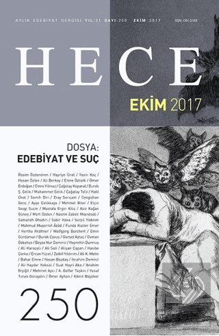 Hece Aylık Edebiyat Dergisi Sayı: 250 - Ekim 2017