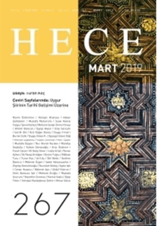 Hece Aylık Edebiyat Dergisi Sayı: 267 Mart 2019