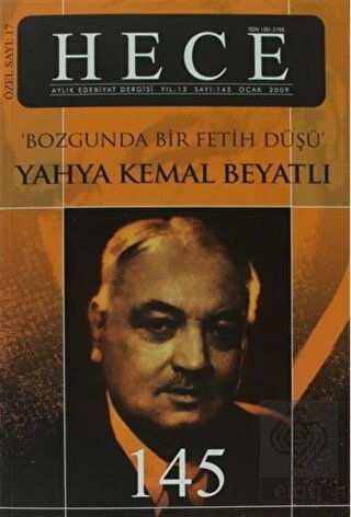 Hece Aylık Edebiyat Dergisi Yahya Kemal Beyatlı Öz