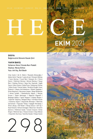 Hece Edebiyat Dergisi Sayı: 298 Ekim 2021