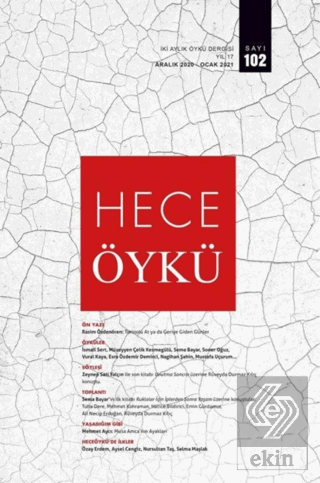 Hece İki Aylık Öykü Dergisi Sayı: 102 Aralık 2020 - Ocak 2021