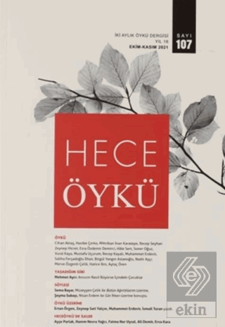 Hece Öykü Dergisi Sayı:107 Ekim - Kasım 2021