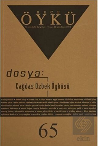 Hece Öykü Dergisi Sayı: 65 Ekim - Kasım 2014