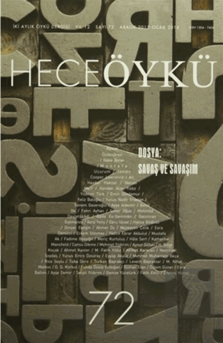 Hece Öykü Dergisi Sayı : 72 Aralık-Ocak 2015