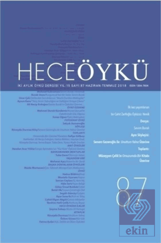 Hece Öykü Dergisi Sayı: 87 (Haziran-Temmuz 2018)