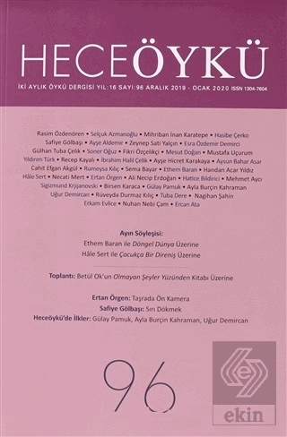 Hece Öykü Dergisi Sayı: 96 (Aralık - Ocak 2020)