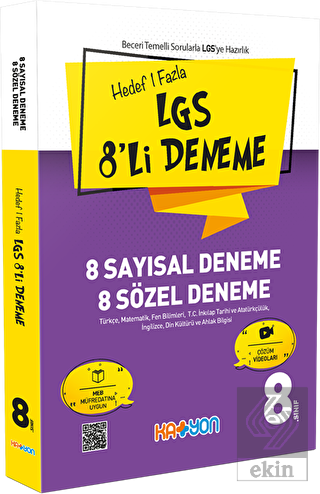 Hedef 1 Fazla LGS 8\'li Deneme