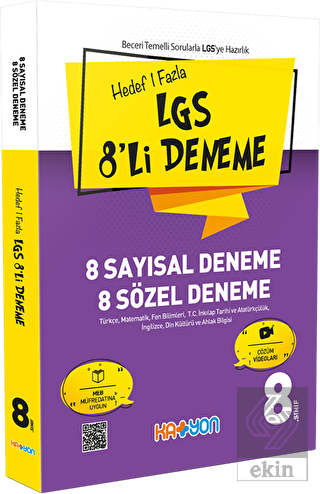 Hedef 1 Fazla LGS 8\'li Deneme