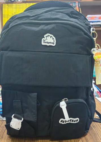 HEDGEBAG 3 GÖZLÜ SIRT ÇANTASI SİYAH