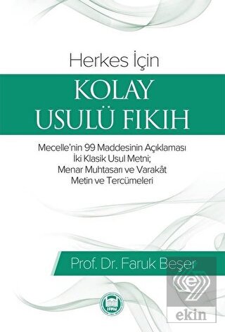 Herkes İçin Kolay Usulü Fıkıh