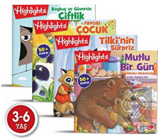 Highlights Sticker Bulmacalı Hikayeler (4 Kitap Ta